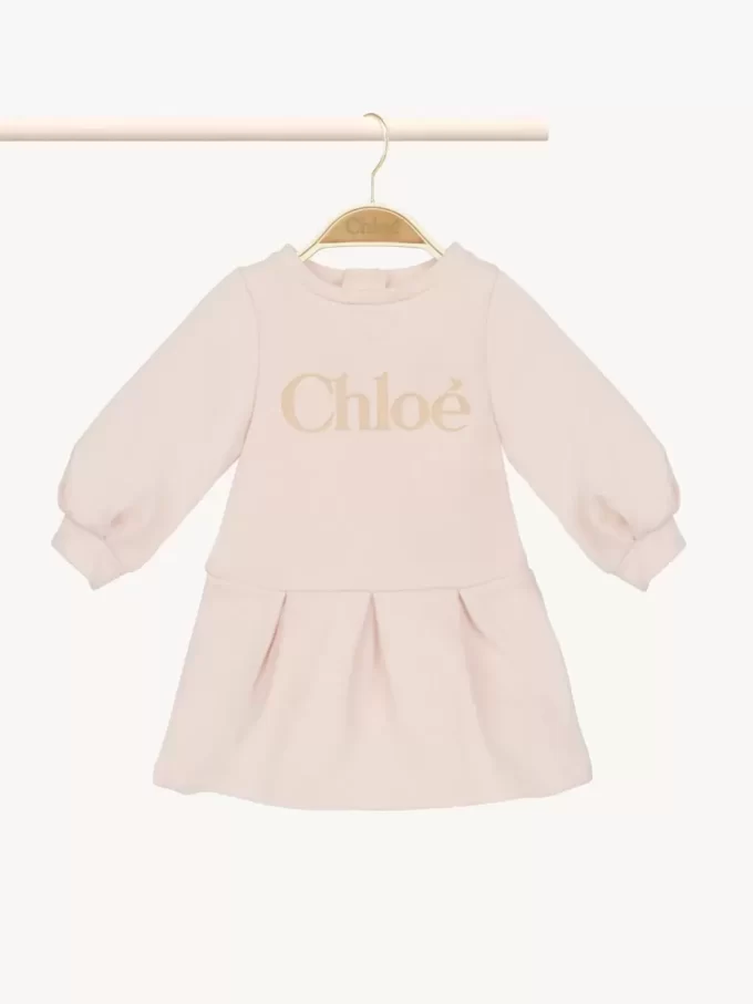 Abito con logo a maniche lunghe per bambini Abito con logo a maniche lunghe per bambini
