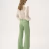 Blusa arricciata in mousseline di seta e pizzo Blusa arricciata in mousseline di seta e pizzo