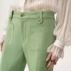 Blusa arricciata in mousseline di seta e pizzo Blusa arricciata in mousseline di seta e pizzo