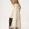 Blusa fluida in georgette di seta e pizzo Blusa fluida in georgette di seta e pizzo