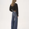 Blusa lavallière con maxi arricciatura in crêpe de chine Blusa lavallière con maxi arricciatura in crêpe de chine