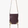 Borsa a patta con catena Château Treasures in pelle martellata Borsa a patta con catena Château Treasures in pelle martellata