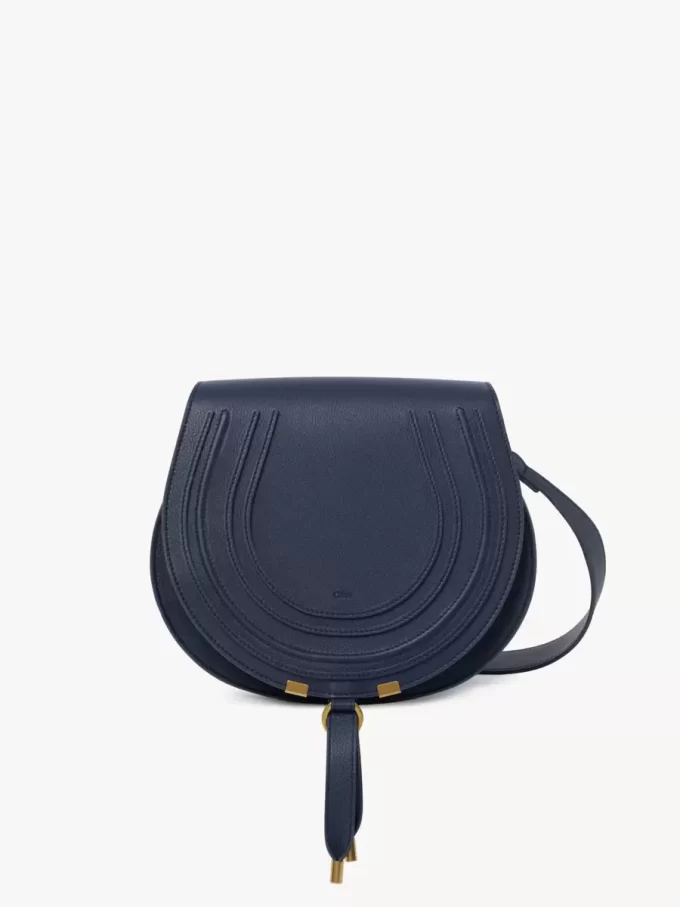 Borsa a sella Marcie in pelle granata Borsa a sella Marcie in pelle granata