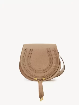 Borsa a sella Marcie in pelle granata