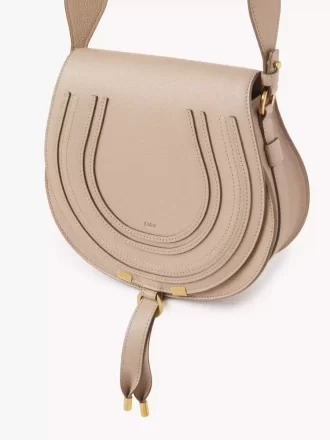Borsa a sella Marcie in pelle granata