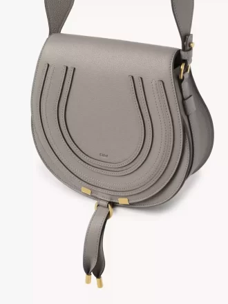 Borsa a sella Marcie in pelle granata