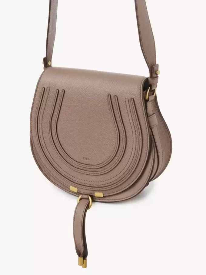 Borsa a sella Marcie in pelle granata Borsa a sella Marcie in pelle granata