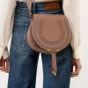 Borsa a sella Marcie in pelle granata Borsa a sella Marcie in pelle granata