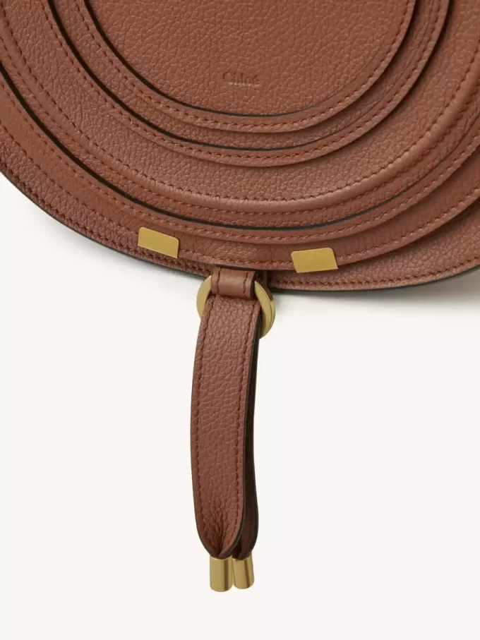 Borsa a sella Marcie in pelle granata Borsa a sella Marcie in pelle granata