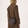 Borsa a sella Marcie in pelle lucida Borsa a sella Marcie in pelle lucida