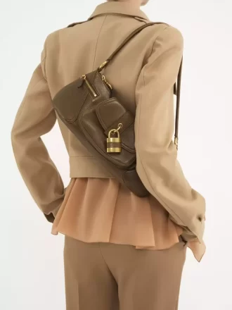 Borsa a tracolla 99 in pelle granata