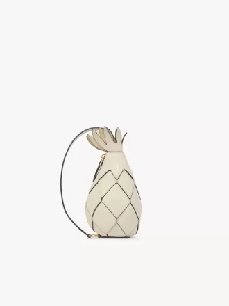 Borsa a tracolla ananas in pelle martellata Borsa a tracolla ananas in pelle martellata