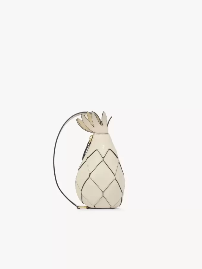Borsa a tracolla ananas in pelle martellata Borsa a tracolla ananas in pelle martellata