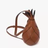 Borsa a tracolla ananas in pelle martellata Borsa a tracolla ananas in pelle martellata