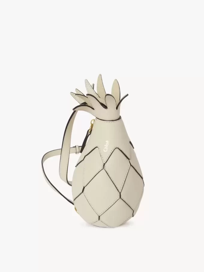 Borsa a tracolla ananas in pelle martellata Borsa a tracolla ananas in pelle martellata