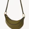 Borsa a tracolla Banana in pelle granata Borsa a tracolla Banana in pelle granata