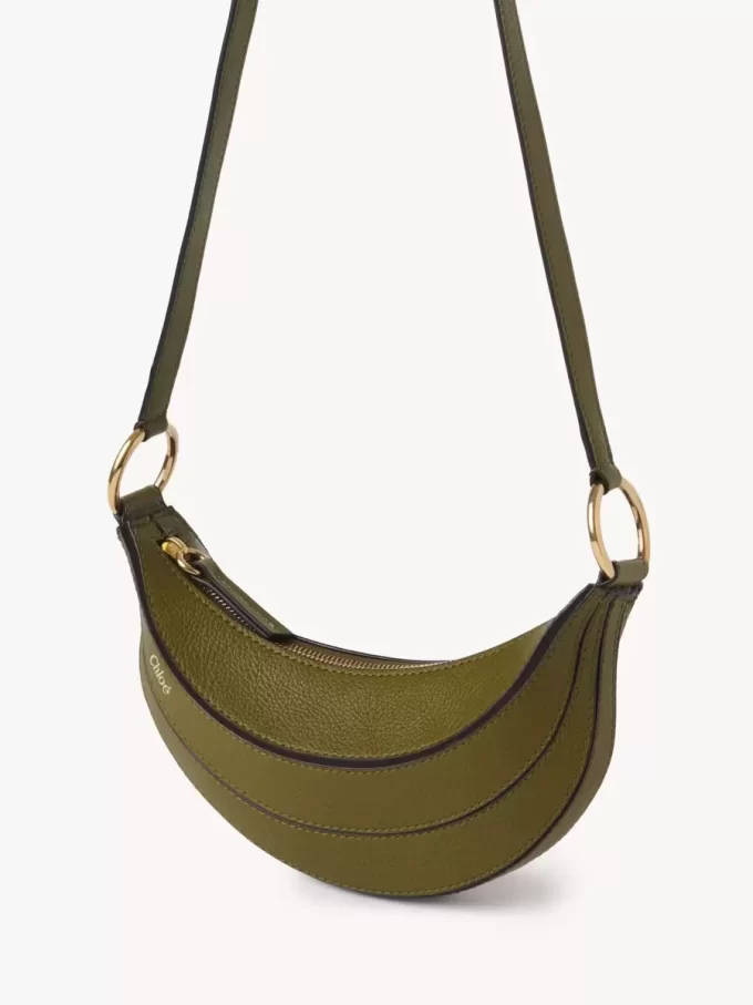 Borsa a tracolla Banana in pelle granata Borsa a tracolla Banana in pelle granata