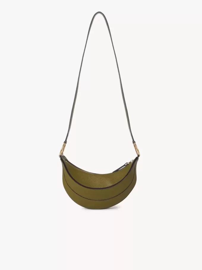 Borsa a tracolla Banana in pelle granata Borsa a tracolla Banana in pelle granata