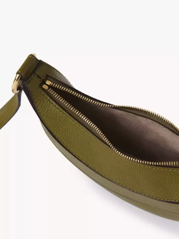 Borsa a tracolla Banana in pelle granata Borsa a tracolla Banana in pelle granata