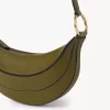 Borsa a tracolla Banana in pelle granata Borsa a tracolla Banana in pelle granata