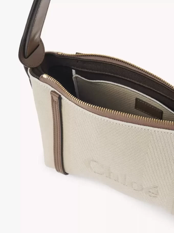 Borsa a tracolla Chloé Carry in tela Borsa a tracolla Chloé Carry in tela