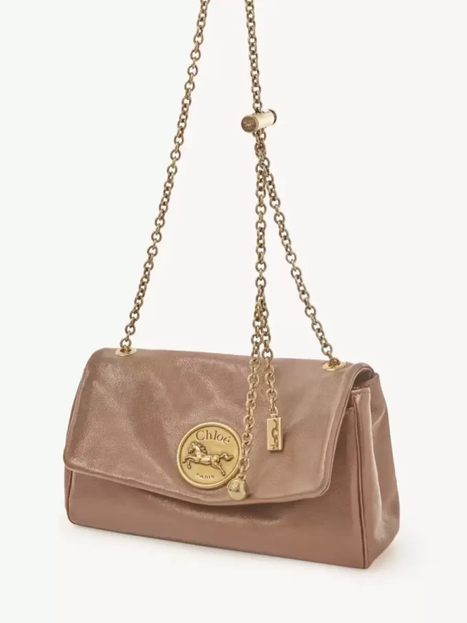 Borsa a tracolla Chloé Heritage in pelle martellata Borsa a tracolla Chloé Heritage in pelle martellata