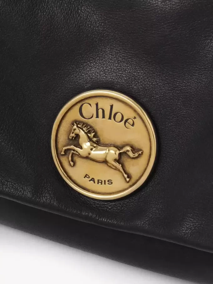 Borsa a tracolla Chloé Heritage in pelle martellata Borsa a tracolla Chloé Heritage in pelle martellata