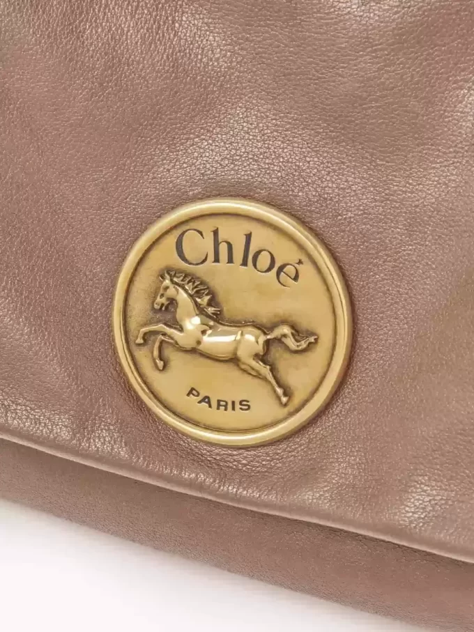 Borsa a tracolla Chloé Heritage in pelle martellata Borsa a tracolla Chloé Heritage in pelle martellata