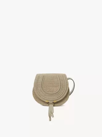Borsa a tracolla Marcie piccola in fibre effetto rafia