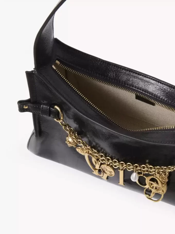 Borsa hobo Chloé Charms in pelle lucida Borsa hobo Chloé Charms in pelle lucida