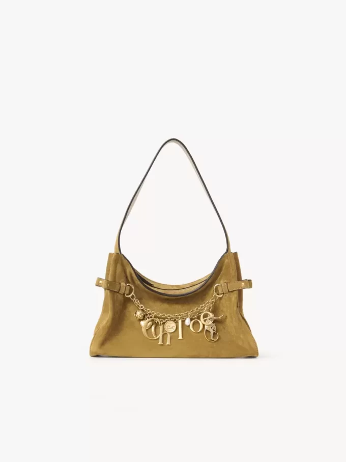 Borsa hobo Chloé Charms in pelle scamosciata Borsa hobo Chloé Charms in pelle scamosciata