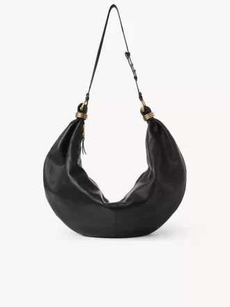 Borsa Hobo grande con bracciale in pelle martellata