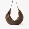 Borsa Hobo grande con bracciale in pelle martellata Borsa Hobo grande con bracciale in pelle martellata