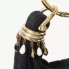 Borsa Hobo Mini Beaded Bracelet in pelle scamosciata Borsa Hobo Mini Beaded Bracelet in pelle scamosciata