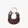 Borsa Hobo piccola con bracciale in pelle martellata Borsa Hobo piccola con bracciale in pelle martellata