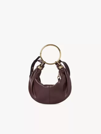 Borsa Hobo piccola con bracciale in pelle martellata Borsa Hobo piccola con bracciale in pelle martellata