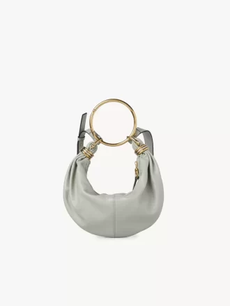 Borsa Hobo piccola con bracciale in pelle martellata