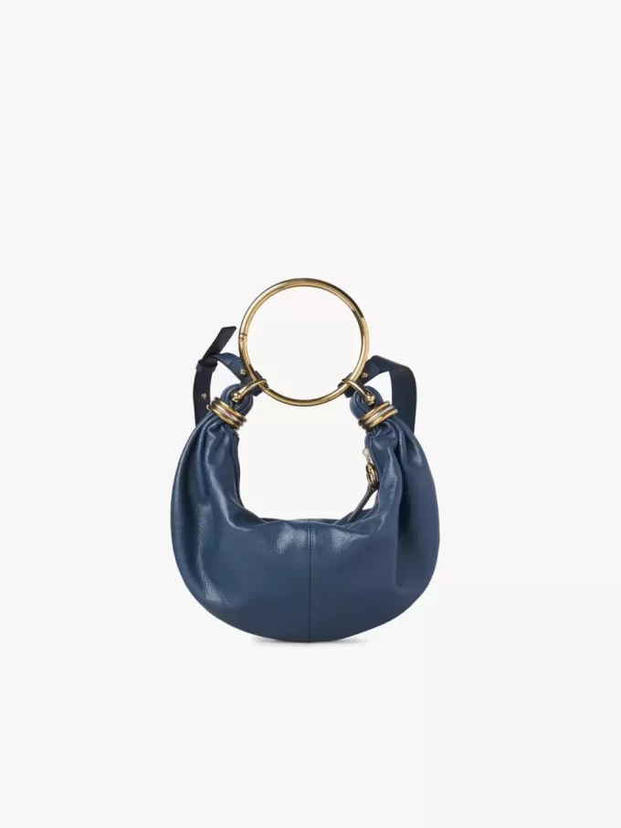 Borsa Hobo piccola con bracciale in pelle martellata Borsa Hobo piccola con bracciale in pelle martellata
