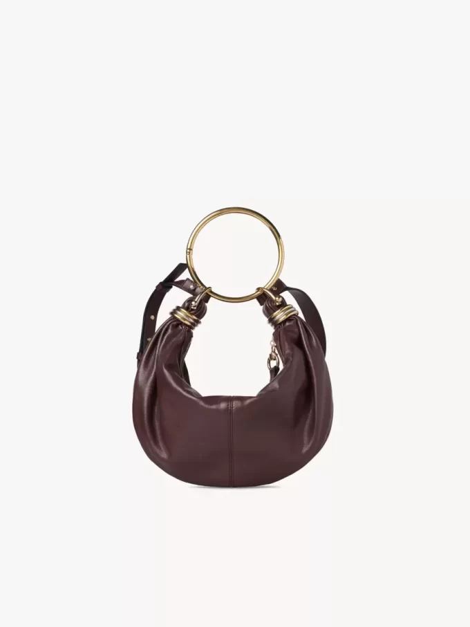 Borsa Hobo piccola con bracciale in pelle martellata Borsa Hobo piccola con bracciale in pelle martellata