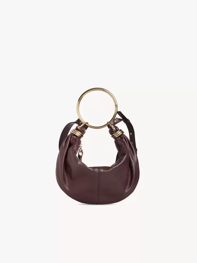 Borsa Hobo piccola con bracciale in pelle martellata Borsa Hobo piccola con bracciale in pelle martellata