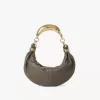 Borsa hobo piccola con bracciale in pelle martellata Borsa hobo piccola con bracciale in pelle martellata