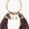Borsa Hobo piccola con bracciale in pelle martellata Borsa Hobo piccola con bracciale in pelle martellata