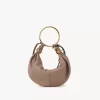 Borsa Hobo piccola con bracciale in pelle martellata Borsa Hobo piccola con bracciale in pelle martellata