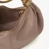 Borsa Hobo piccola con bracciale in pelle martellata Borsa Hobo piccola con bracciale in pelle martellata