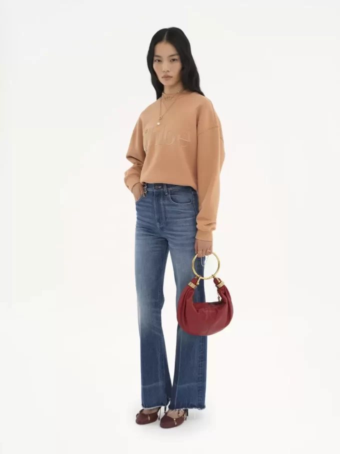Borsa Hobo piccola con bracciale in pelle martellata Borsa Hobo piccola con bracciale in pelle martellata