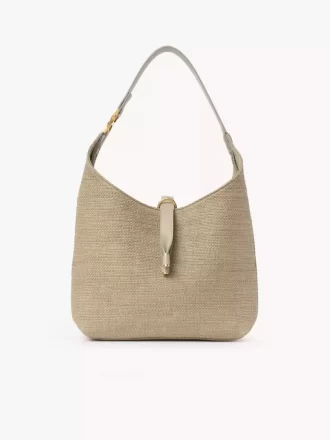 Borsa hobo piccola Marcie in fibre effetto rafia