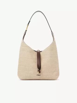 Borsa hobo piccola Marcie in fibre effetto rafia