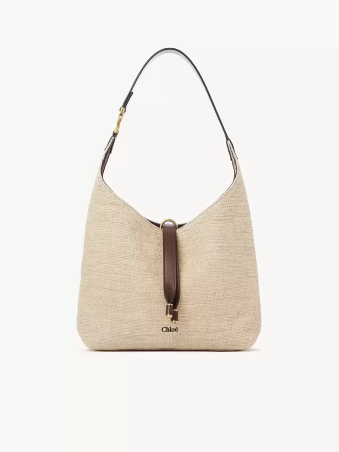 Borsa hobo piccola Marcie in fibre effetto rafia Borsa hobo piccola Marcie in fibre effetto rafia
