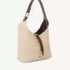 Borsa hobo piccola Marcie in fibre effetto rafia Borsa hobo piccola Marcie in fibre effetto rafia