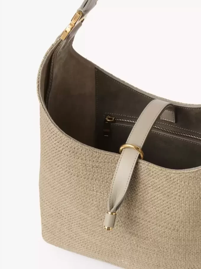 Borsa hobo piccola Marcie in fibre effetto rafia Borsa hobo piccola Marcie in fibre effetto rafia